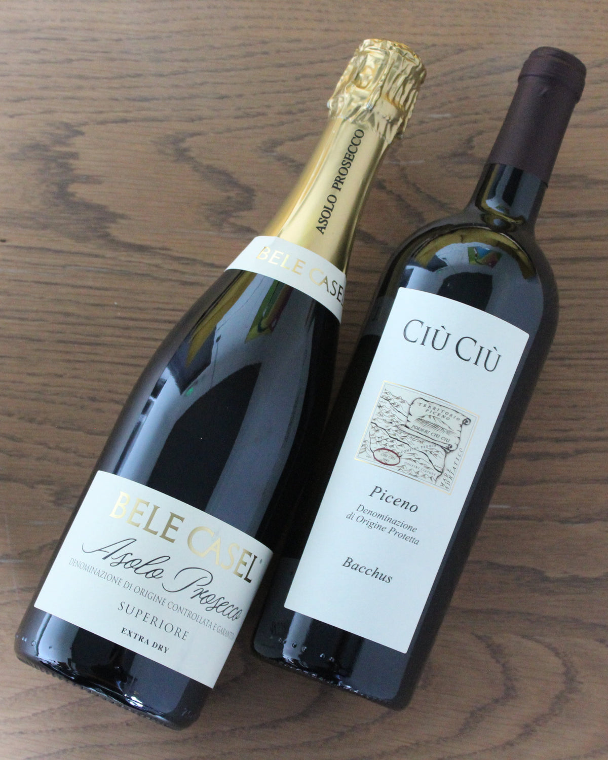 Italian Wine Gift Basket - TWO BOTTLES