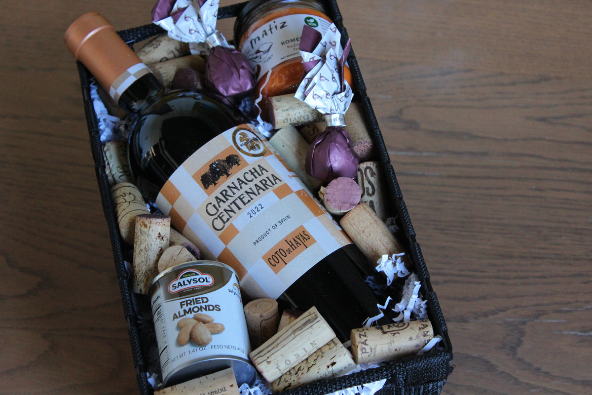 Spanish Wine Gift Basket - ONE BOTTLE