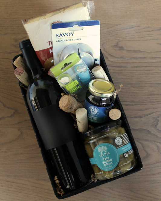 Custom Wine Gift Basket - ONE BOTTLE